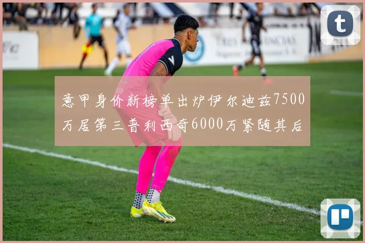 意甲身价新榜单出炉伊尔迪兹7500万居第三普利西奇6000万紧随其后